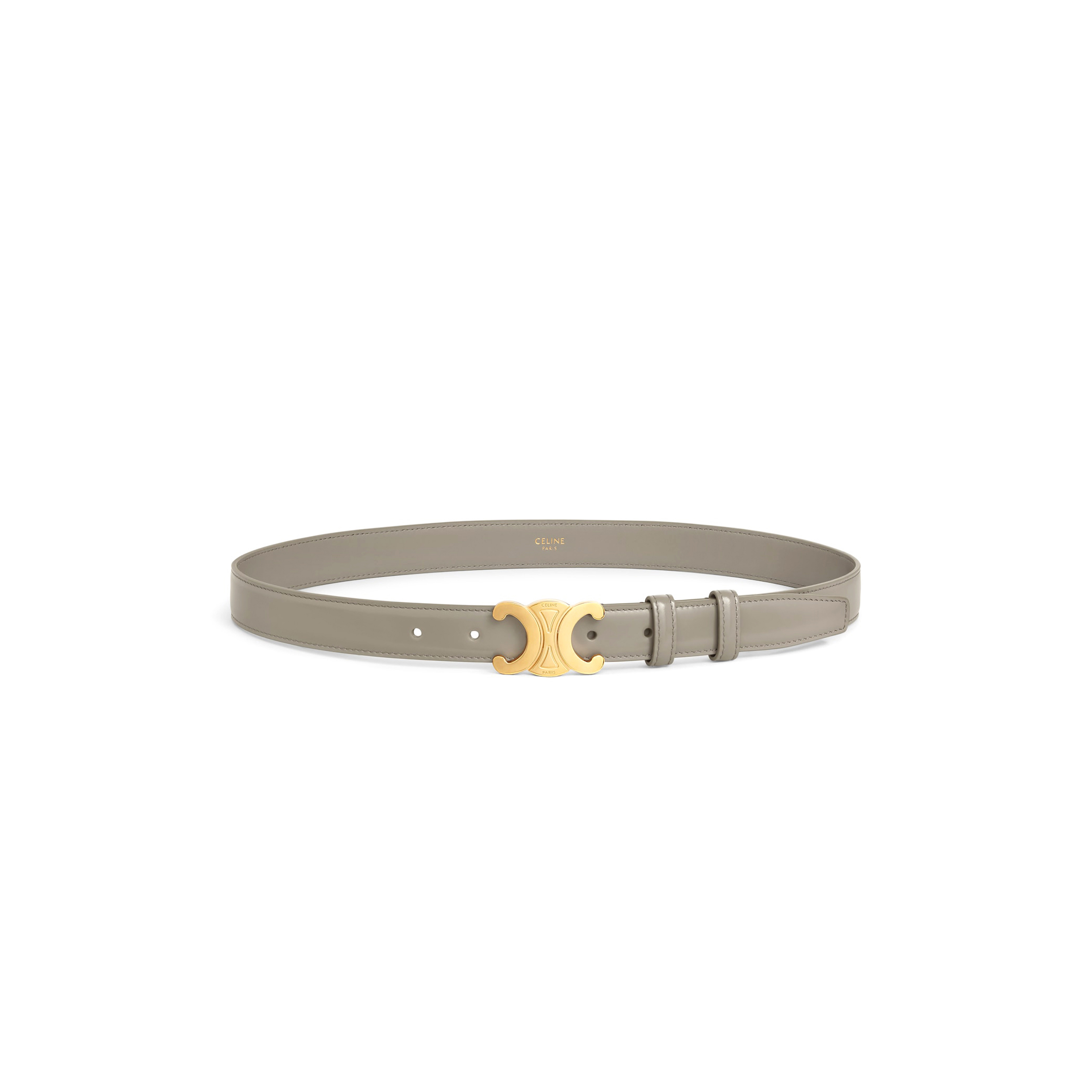 CELINE MEDIUM 25MM TRIOMPHE BELT IN TAURILLON LEATHER 45AK93A01.10BL